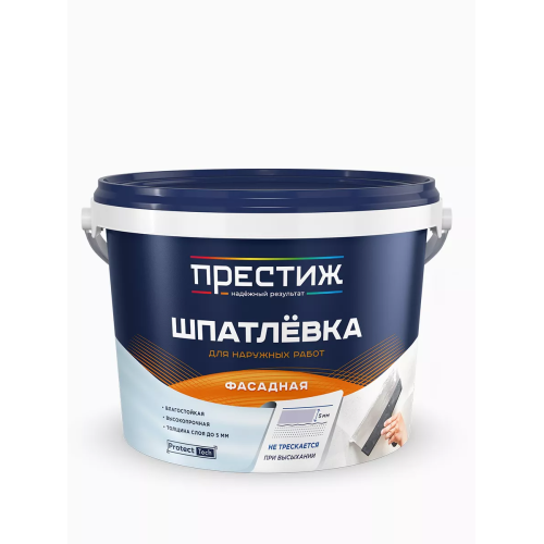 Шпатлевка акриловая фасадная ПРЕСТИЖ 3кг