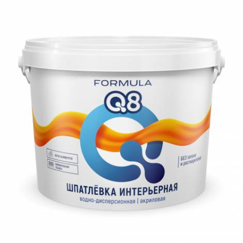 Шпатлевка интерьерная латексная FORMULA Q8 3 кг
