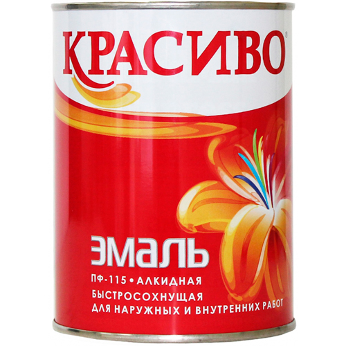 Эмаль ПФ-115 Красиво Черная / 2,7 кг /