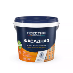 Краска ВД акрил. фасад. эласт.белая 2,4кг ПРЕСТИЖ (4)