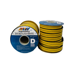 Уплотнитель 10*12 D-профиль черный MAWIPRO