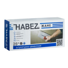 ХАБЕЗ ЖАНЕ М20, штукатурная цементная смесь 25 кг