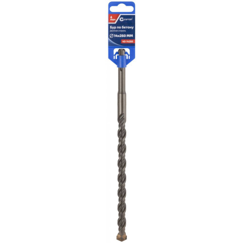 Бур по бетону CUTOP, Profi, двойная резьба, SDS-Plus, 14*260